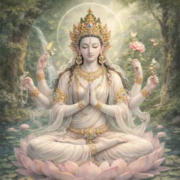 Kunstwerk: Avalokiteshvara (Tibetische) - Götterserie Galerie