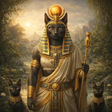 Kunstwerk: Bastet (Ägyptisch) - Götterserie Galerie