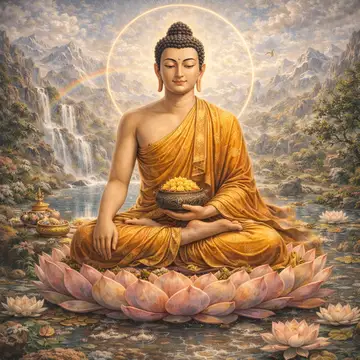 Kunstwerk: Buddha Shakyamuni (Tibetische) - Götterserie Galerie