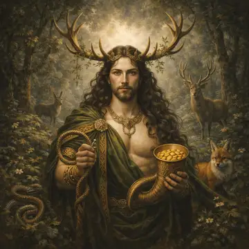 Kunstwerk: Cernunnos (Keltisch) - Götterserie Galerie