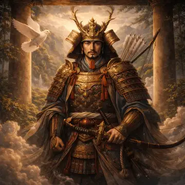 Kunstwerk: Hachiman (Japanisch) - Götterserie Galerie