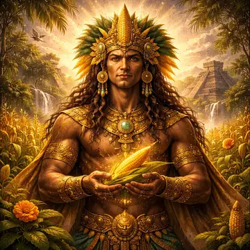 Kunstwerk: Hun Hunahpu (Maya) - Götterserie Galerie