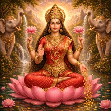 Kunstwerk: Lakshmi (Hinduistisch) - Götterserie Galerie