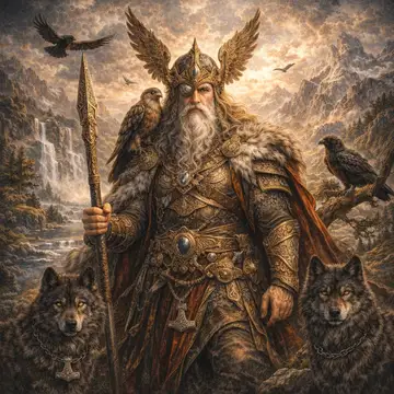 Kunstwerk: Odin (Nordisch) - Götterserie Galerie