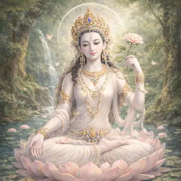 Kunstwerk: White Tara (Tibetische) - Götterserie Galerie